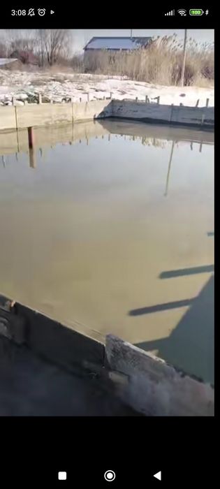 Заливка фундамент  пад кулч