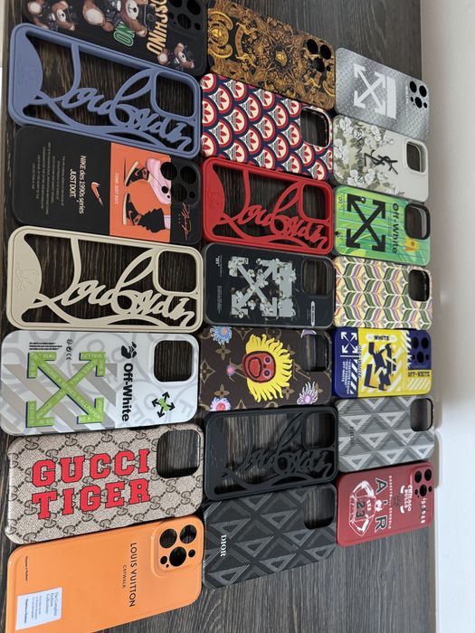 Husa Louboutin Moschino Louis Vuitton Gucci iPhone 14 Pro, 14 Pro Max
