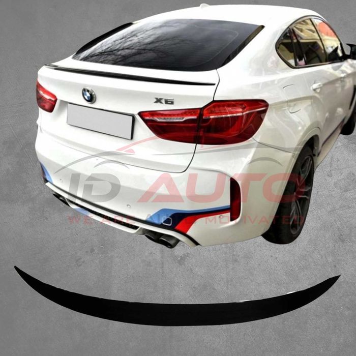 Спойлер лип за багажник – BMW X6 F16 (2014–2019), черен гланц, бмв