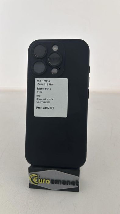 Telefon mobil Apple iPhone 16 Pro, 128GB, 5G -A-