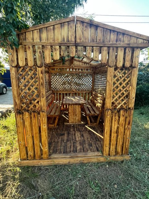 Уличная беседка — 380000₸, торг

Продам уличную беседку в хорошем со