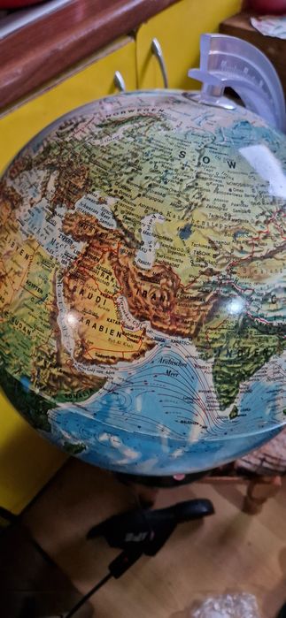 Vând glob pământesc cu bec tip didactic