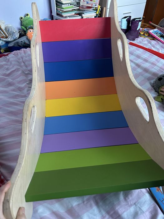 Дървена баланс люлка дъга Playtive