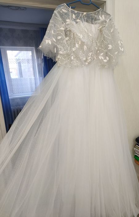 38 тыс тг Свадебное платье счастливое!!!