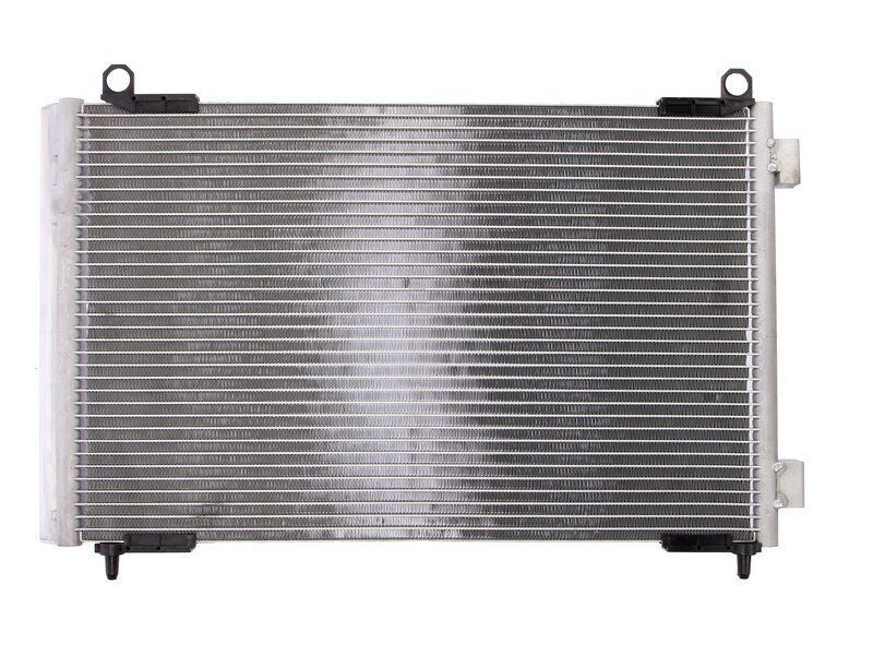 Condensator climatizare Peugeot 206, 05.2004-, motor 1.6 HDI, 80 kw diesel, cutie manuala, full aluminiu brazat, 570 (535)x335x18 mm, cu uscator si filtru integrat