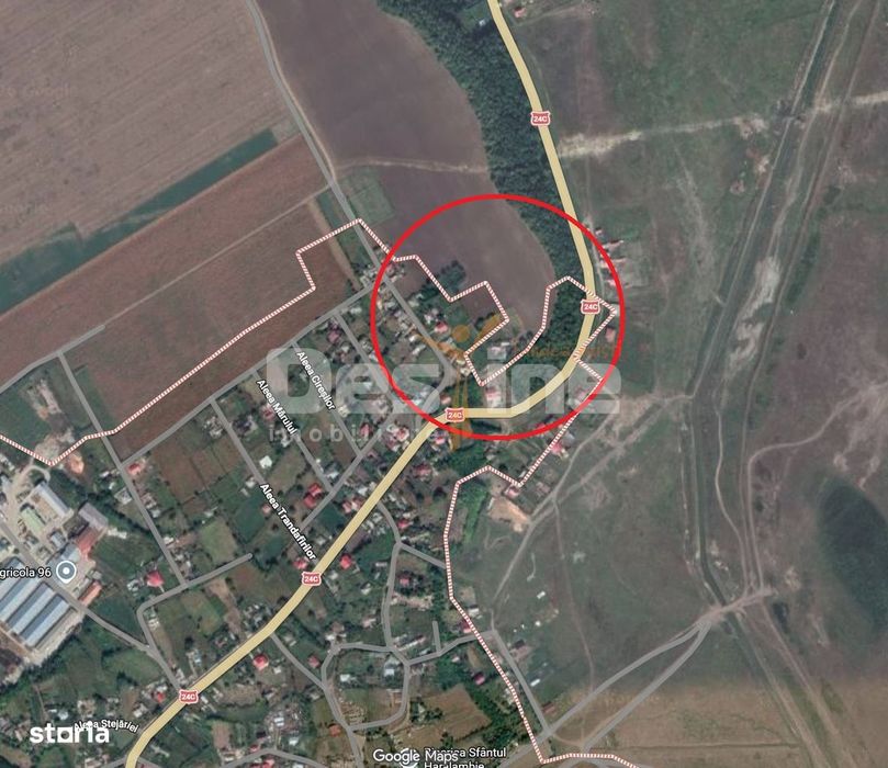 Teren intravilan 7600 mp cu certificat de urbanism P+2+M