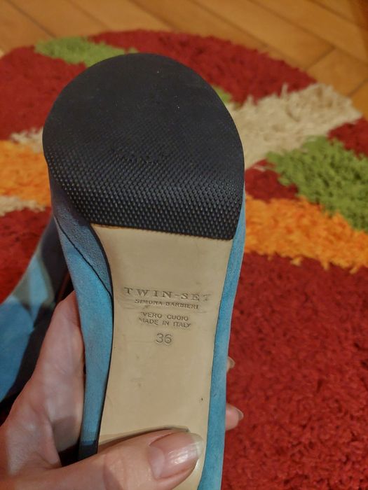 Pantofi piele naturală întoarsă, mărime 36