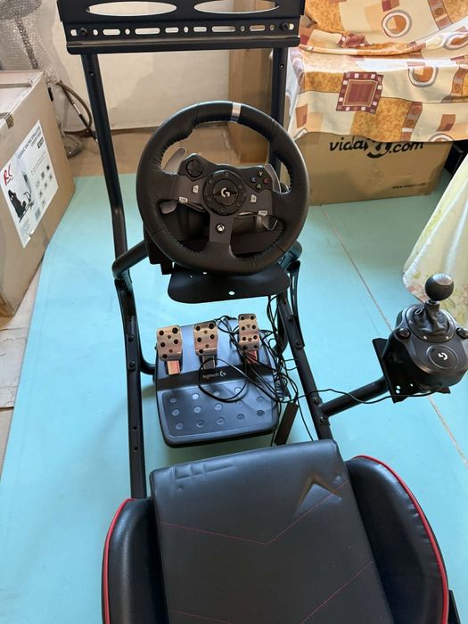 Vând kit gaming volan + Xbox și scaun