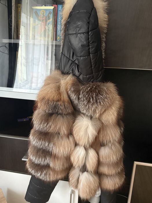 Blana de vulpe naturala marimea s