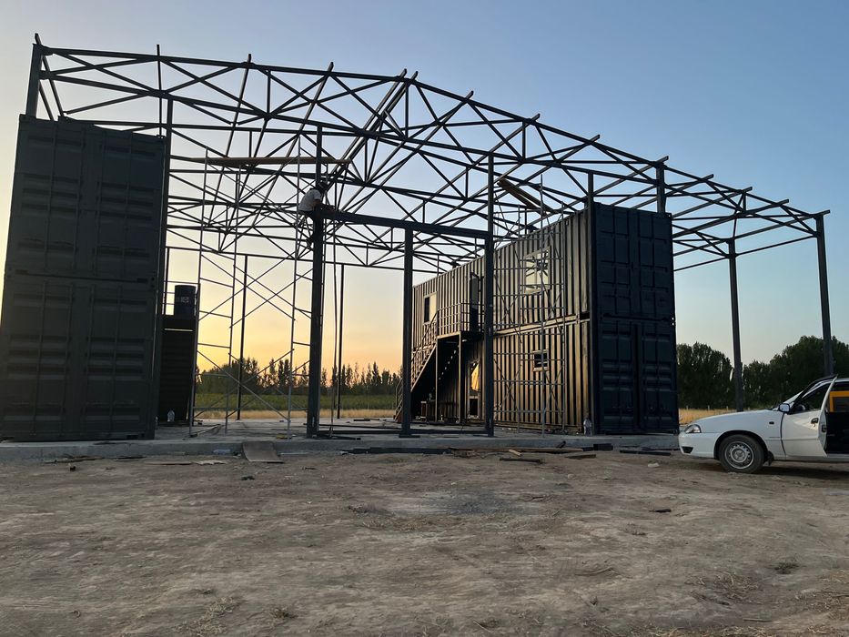 Металлоконструкция,навес,ангар,автонавес.сендвич панель,ворота.
