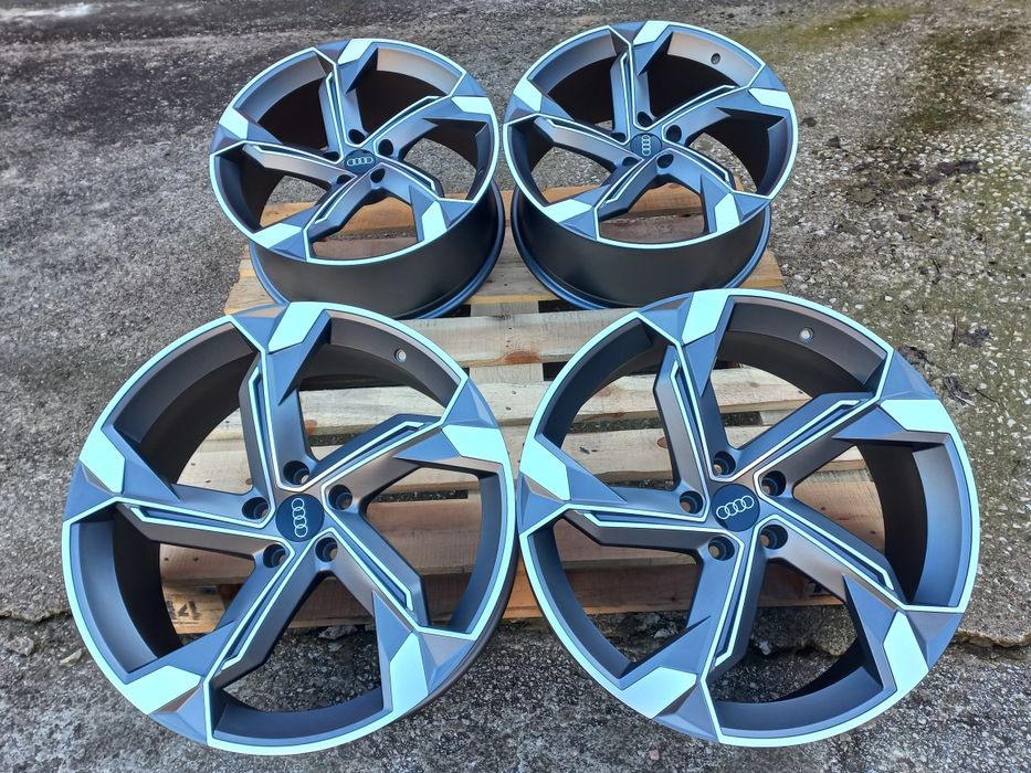 20"AUDI Rotor26 Matt Gunmetal Polish 9Ж ет30 A5 A6 A7 A8 Q3 Q5 Q7 Нови