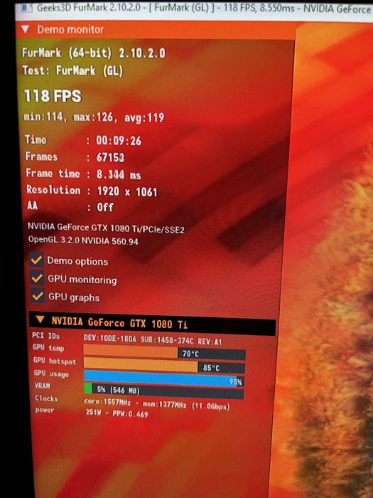 GTX 1080 Ti - temperaturi perfecte