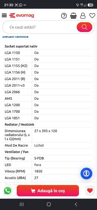 Cooler procesor apa aio CPU Thermalright Frozen Prism 360, Racire cu lichid, Pompa cu ARGB (Negru) AIO, AM4 AM5 INTEL 
Plata cu cardul în rate
60AIO