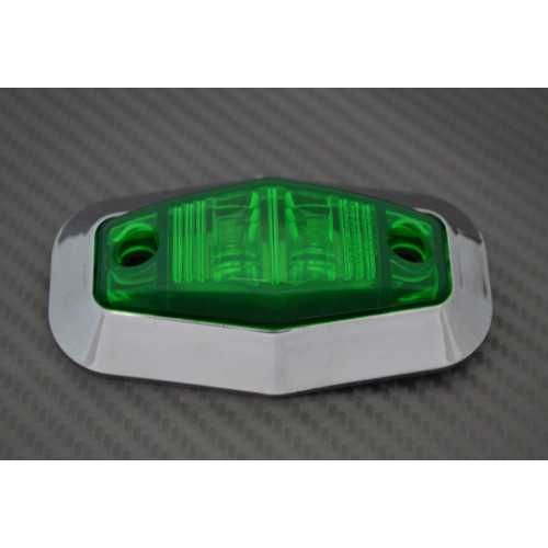 1бр. диодни ЛЕД LED светлини габарити рогчета 12-24V , 5 цвята