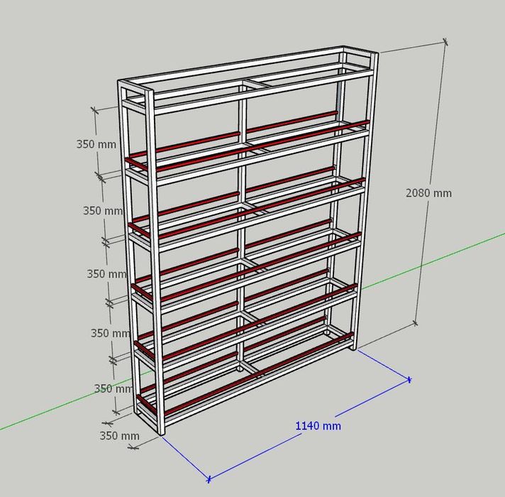 Стеллаж торговый (LOFT)