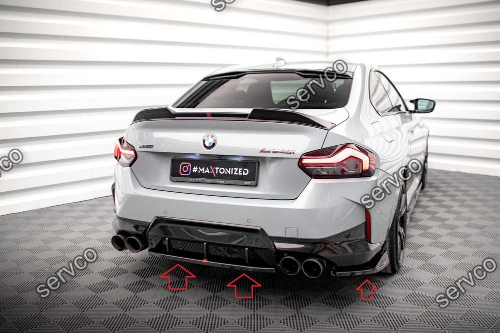 Pachet Set Splitter Exterior Lip Prelungiri Body kit tuning Bmw Seria 2 M240i G42 2021- v16 - Maxton Design