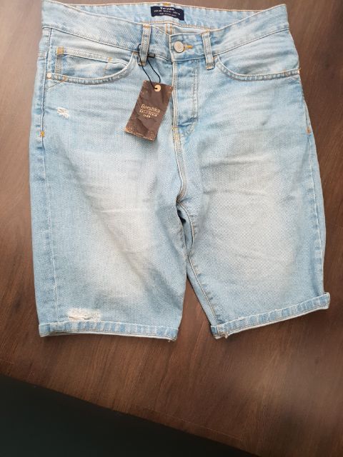Light Blue Denim Short Bershka