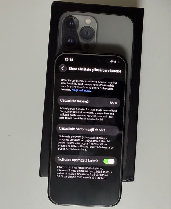 Vand iPhone 14 Pro 128GB  Negru – funcționează perfect