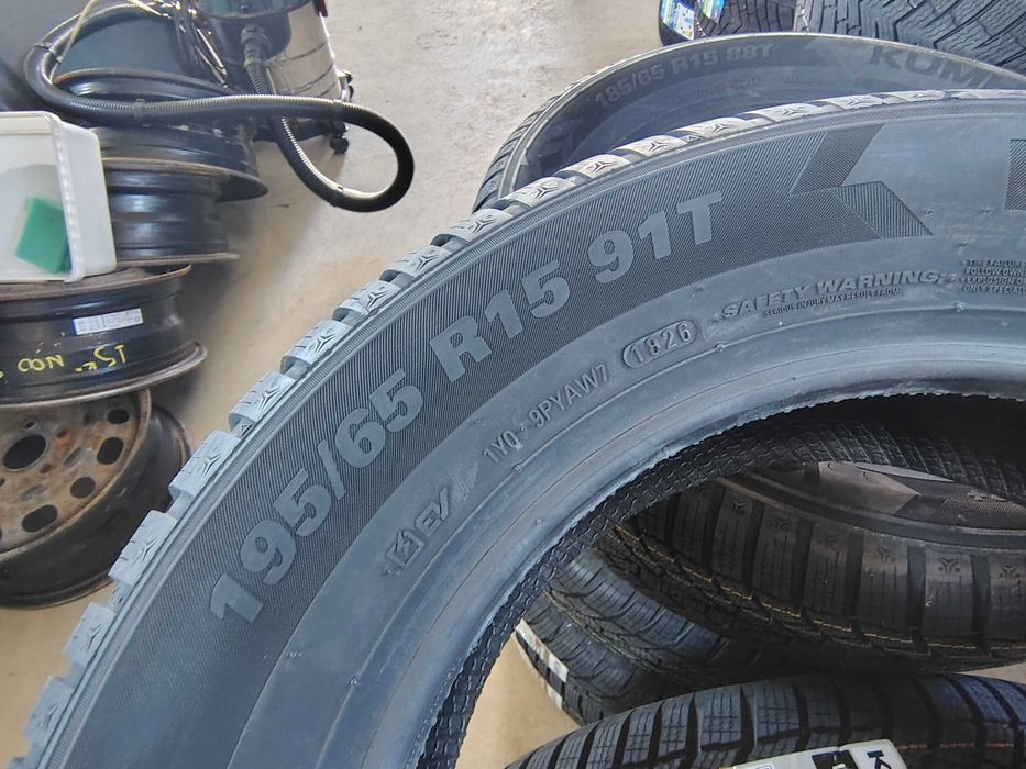 4бр.НОВИ зимни гуми KUMHO 195 65 15 DOT26 цена за брой