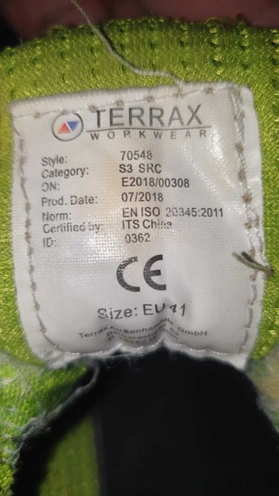 Работни обувки Terrax Workwear (Германия) S3 SRC – размер 41