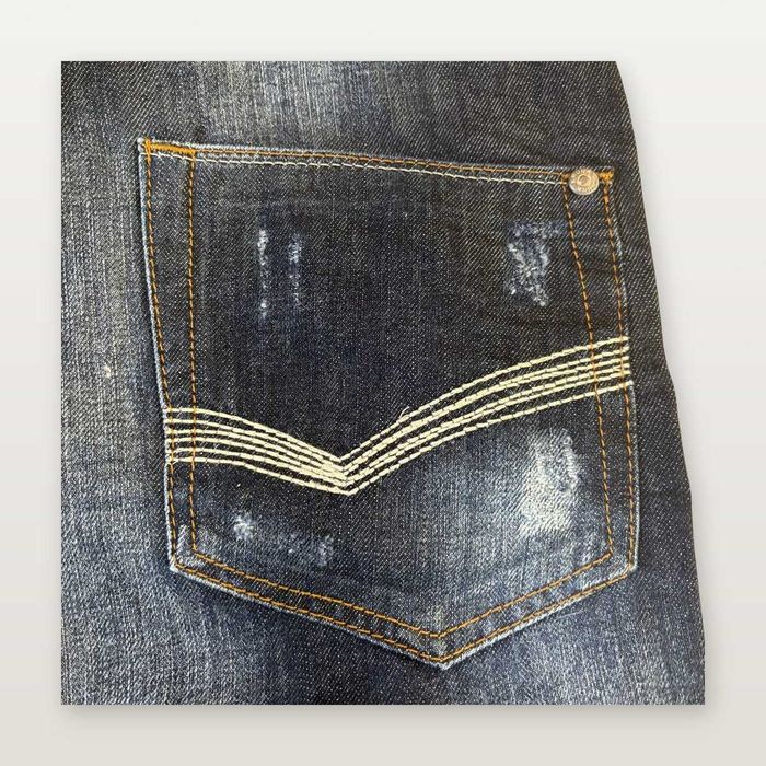 Krunk багги дънки washed distressed M – нови