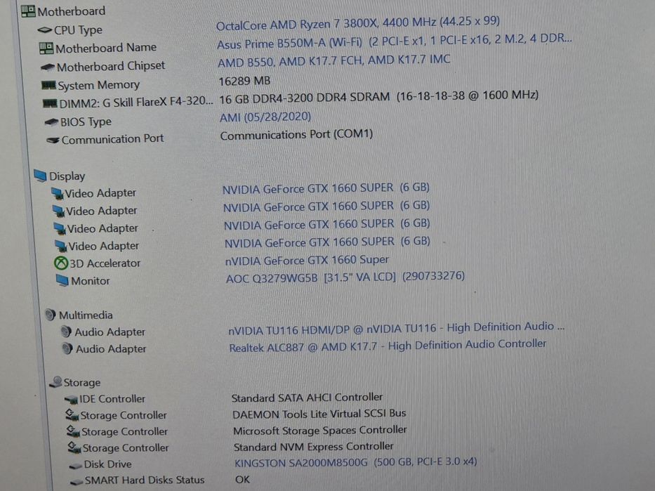 vand calculator Gaming-jocuri Ryzen 7 3800zx.15 Gb.GTX  6 Gb.Ssd 500