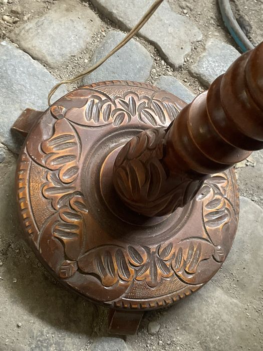 Lampadar vintage lemn masiv
