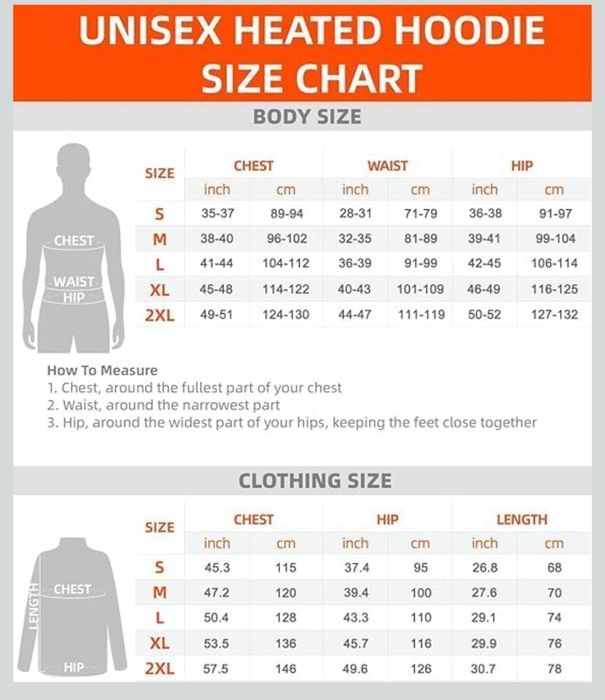 Hanorac încălzit cu acumulator de 10000 mAh