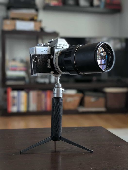 Лентов фотоапарат Minolta SRT 101 с комплект обективи