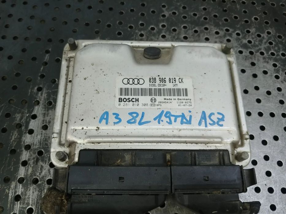 ecu calculator motor  1.9 tdi asz audi a3 8l  038906019ck 0281010308