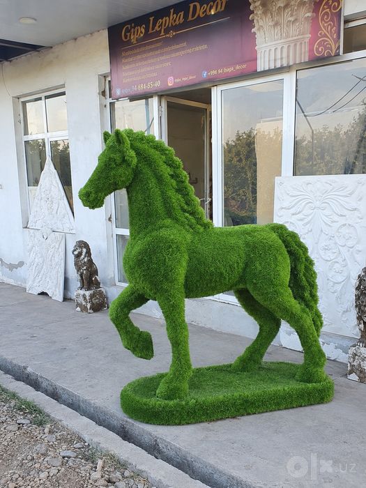 Xaykallar "Betondan yasalgan dekorativ laylak, quyon va ayiq | Bog' be