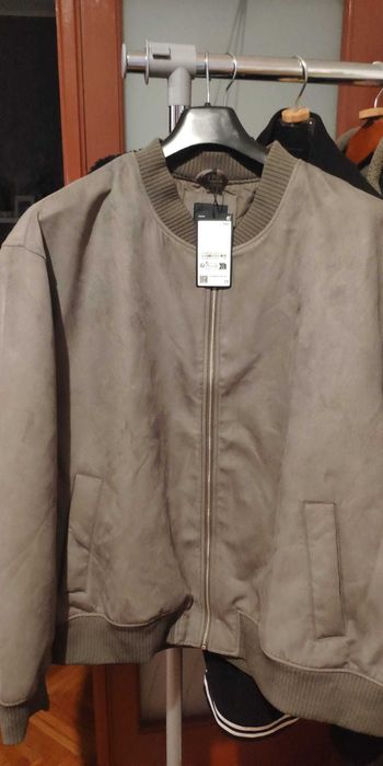 Oferta Jachetă de aviator - imitație de piele întoarsă,Marime 5 XL