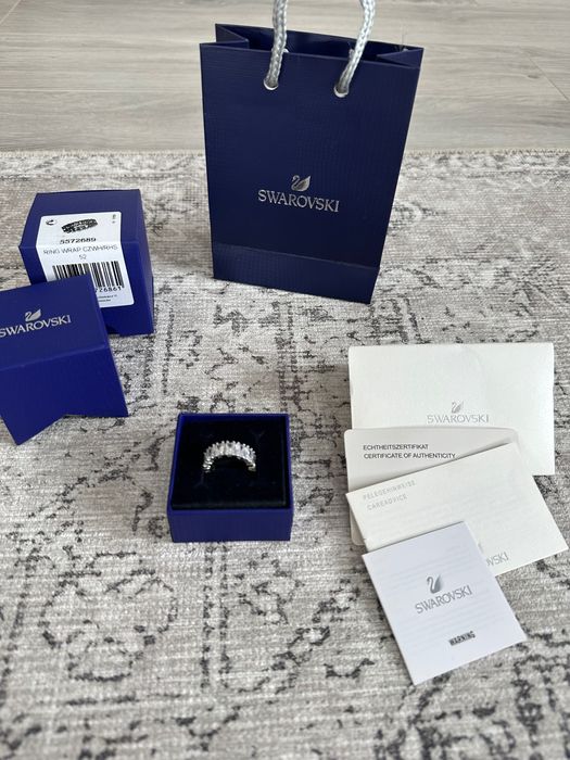 Inel Swarovski Vittore matrix rectangular cut mărime 52,55