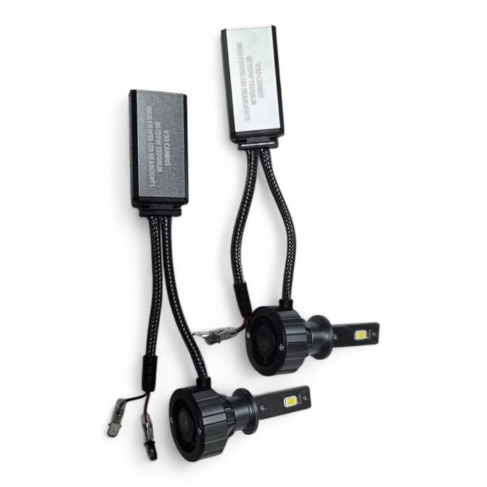 Set 2 Becuri LED H1 Canbus 120W – 12000 LM, 6000K Alb Rece, V20