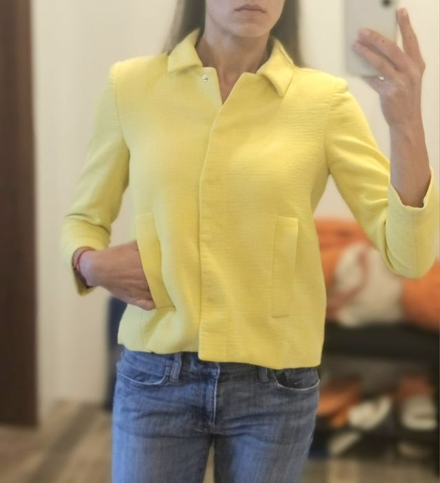 Жълто сако ZARA размер S