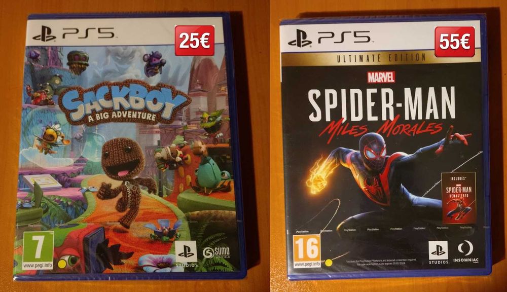 PS5 Sackboy: A Big Adventure & Spider-Man Miles Morales Ultimate Edition