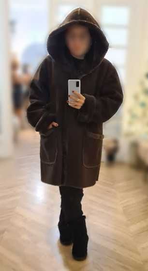 Geaca Pufoasa de Iarna din blanita artificiala