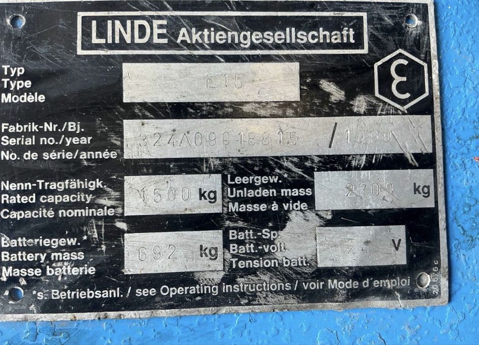 Stivuitor pentru gradina Linde E15