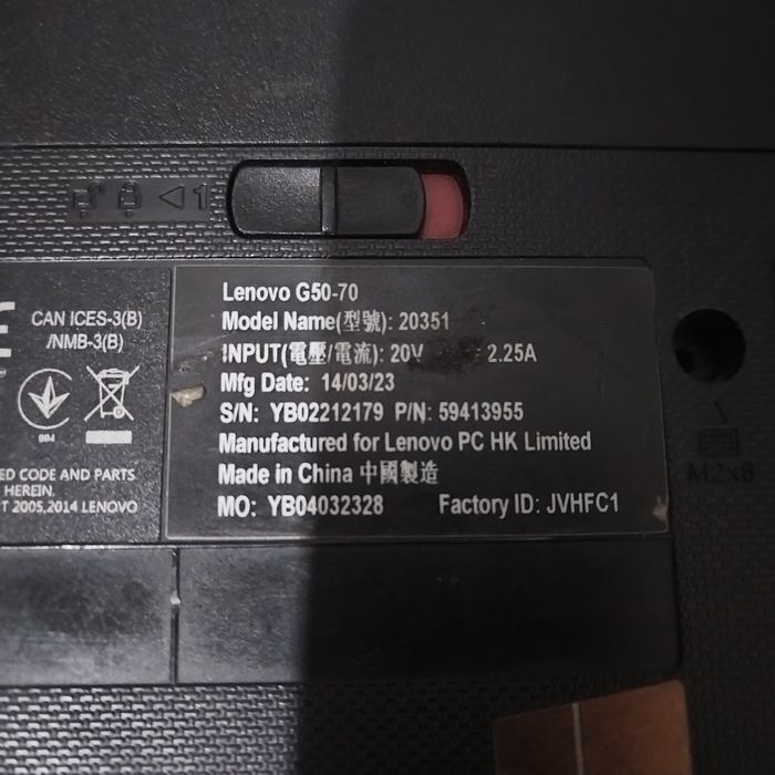 Продам ноутбук Lenovo G50-70