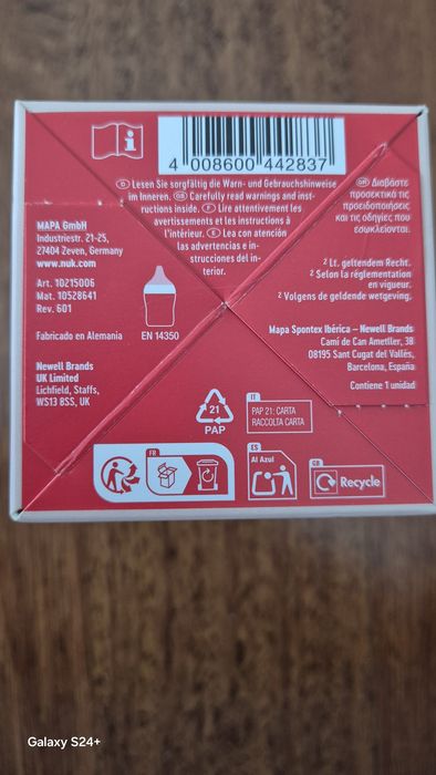 Biberon NUK  Perfect match