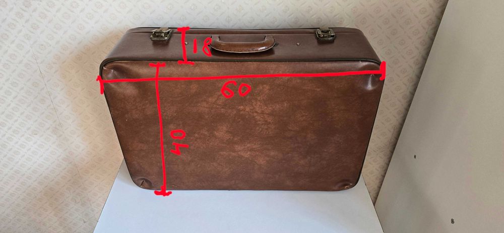 Винтажный чемодан ретро, реквизит (2 шт.)