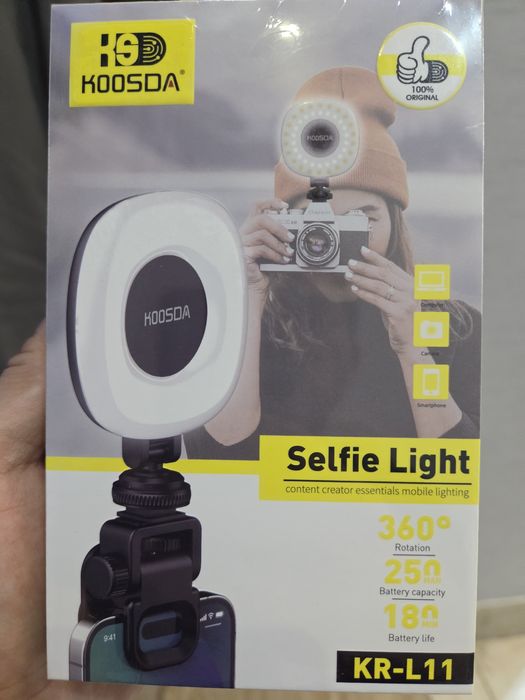 RGB lampa siyomka uchun