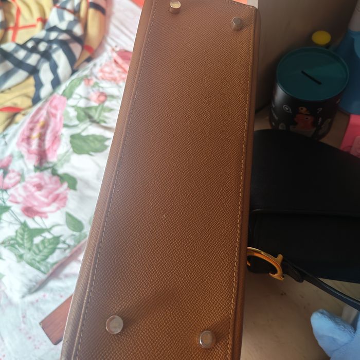 Сумочка hermes  коричневая ключ