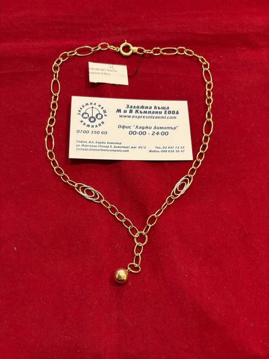 ***НЕПОВТОРИМ/НОВ***Златен синджир 5,95гр. 14к