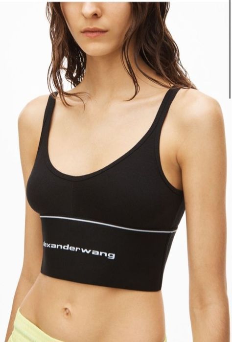 Черен наличен топ Alexander Wang S