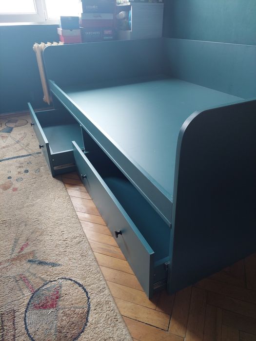 Divan din pal melaminat 120×200 cm, saltea INCLUSA