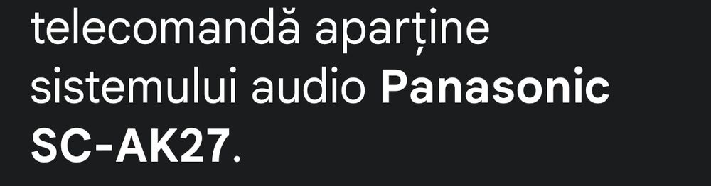 Telecomandă Panasonic
