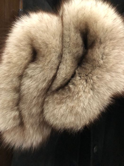 Haina/ cojoc Grecia piele întoarsă cu. Vulpe polara