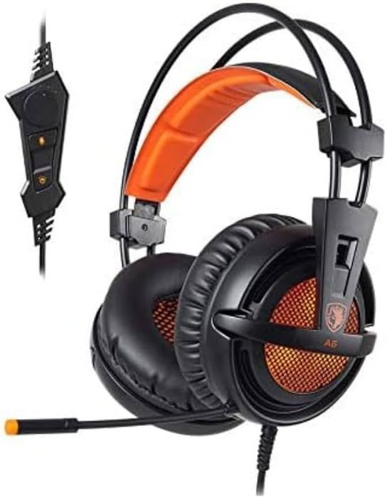 Игравой наушник Sades a6 для компьютера ноутбука