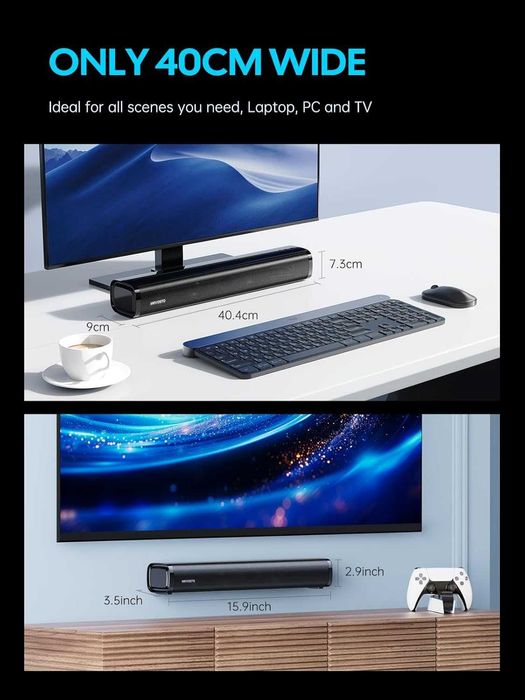 Soundbar Boxa Audio Bluetooth 60W 2.1CH Subwoofer integrat Difuzor